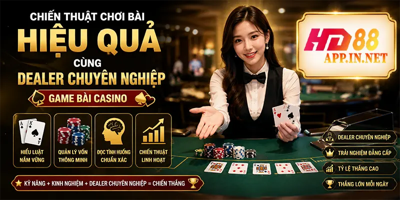 Chiến thuật chơi bài hiệu quả cùng dealer chuyên nghiệp