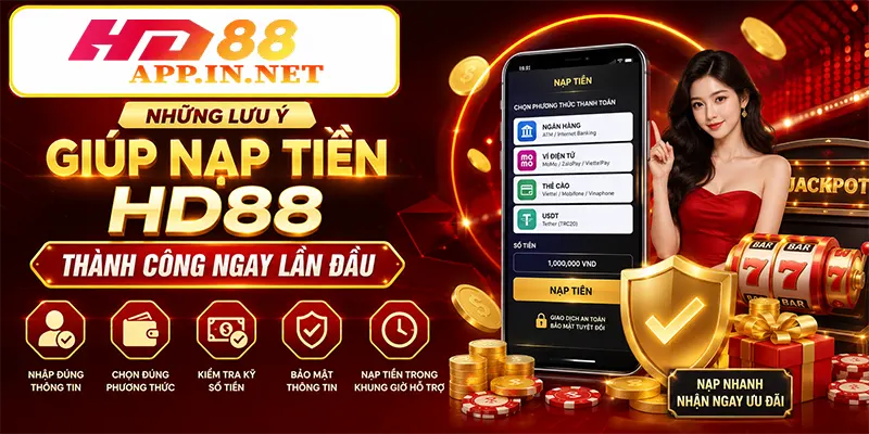 Những lưu ý giúp nạp tiền HD88 thành công ngay lần đầu