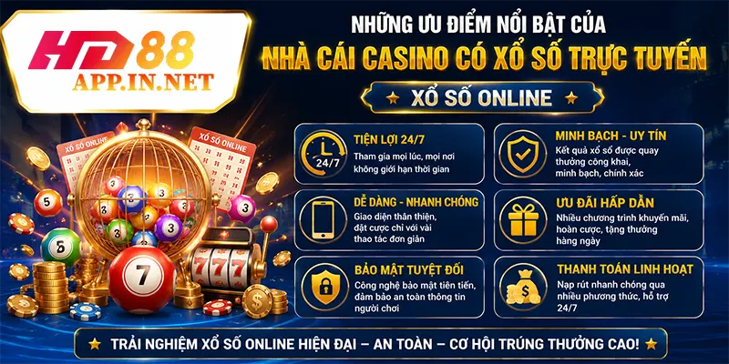 Những ưu điểm nổi bật của nhà cái casino có xổ số trực tuyến