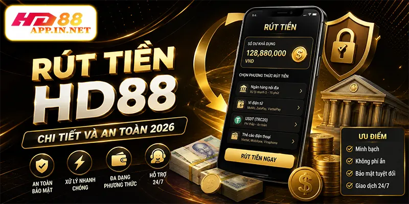 Rút Tiền HD88 Chi tiết Và An Toàn 2026