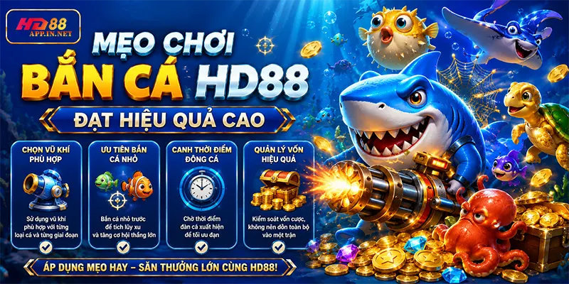 Mẹo chơi bắn cá HD88 đạt hiệu quả cao